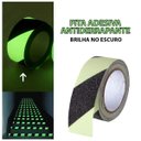 Ver imagem 2 de Fita Antiderrapante Refletiva 5 Metros Neon Fluorescente Escada Chao Degraus Antiqueda Segurança Ant