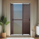 Ver imagem 1 de Porta de Correr Venez. 3 Folhas Moveis 210 X 200 Elite com Fechadura Tetra Vidro Reflex