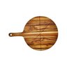 Tábua para Servir Pizza 40cm em Madeira Teca com Pegador - Le Requena - 1