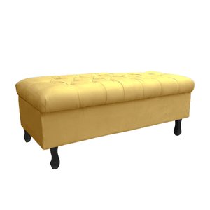 Recamier Bau Bia 80cm Suede Mostarda- Dominic Decor