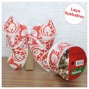 Ver imagem 1 de Kit 2 Rolo Fita Aramada Natal Boneco de Neve Decoração Natalina 6,3cm X 9,14m