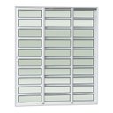 Ver imagem 3 de Porta de Correr com Travessas 3 Folhas Moveis Sequenciais 210 x 120 Elite com Fecho Automático Vidro Branco Brimak