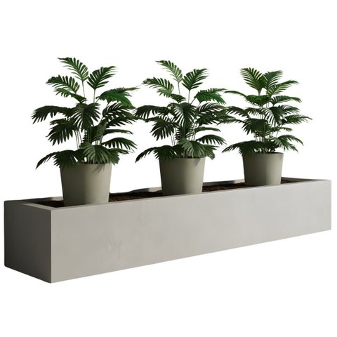 3 Folhagem Artificial Samambaia 48cm Silicone Toque Real Planta Decorativa Ambiente Verde