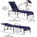 Ver imagem 4 de 3 Espreguiçadeiras Catar Corda Náutica Mesa Piscina Jardim Trama Original