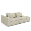 Ver imagem 1 de Sofá Ilha e Puff Sala Living 285cm Siesta M22 Linho Areia - Mpozenato