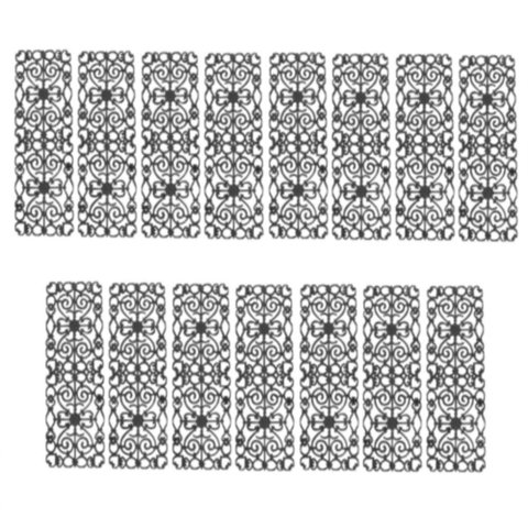 Kit 15 Grades de Ferro Ramada Sacada Varanda Escada 95x36cm