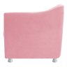 Kit 2 Poltrona Cadeira Decorativas Babel Suede Rosa Bebê - Florenzze Móveis - 3