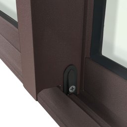 Porta de Correr com Travessas 4 Folhas Moveis 210 X 200 Elite com Fechadura Tetra Vidro Liso - 7