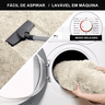 Tapete Sala Felpudo Peludo Pérola Nude Redondo 60 cm - 2
