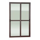 Ver imagem 3 de Porta de Correr 2 Folhas Moveis 210 X 150 Elite com Fecho Automático Vidro Liso