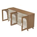 Ver mais imagens de Buffet para Sala de Estar 4 Portas Murano Marrom/Cinamomo/Off White