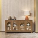 Ver imagem 1 de Buffet para Sala de Estar 4 Portas Murano Marrom/Cinamomo/Off White