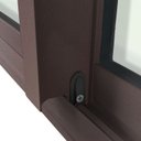 Ver imagem 6 de Porta de Correr com Travessas 2 Folhas Moveis 210 x 120 Elite com Fecho Automático Vidro Liso Cinza/Corten Brimak