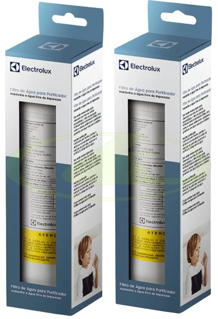 Kit 2 Unidades Refil Filtro de Água Original Electrolux Pe11b Pe11x Pc41b Pc41x Ph41b Ph41x 41037245