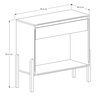 Aparador Luxo 1 Gaveta Buffet 100% Mdf Base de Madeira 90 Cm:nature/gris - 5