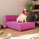 Ver imagem 2 de Cama Box Pet Para Cachorro E Gato 82X60X39:Pink