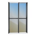 Ver imagem 3 de Porta de Correr 2 Folhas Moveis 210 X 150 Elite com Fecho Automático Vidro Reflex