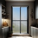 Ver imagem 1 de Porta de Correr 2 Folhas Moveis 210 X 150 Elite com Fecho Automático Vidro Reflex
