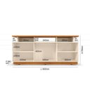 Ver imagem 6 de Rack para TV até 75 Polegadas 160cm Salvador Off White Marrom
