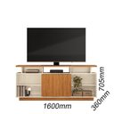 Ver imagem 3 de Rack para TV até 75 Polegadas 160cm Salvador Off White Marrom