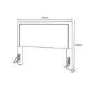 Ver imagem 6 de Cabeceira Cama Box Queen 1,60m Estofada Aruba Linho Bege