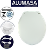 Tampa de Vaso Assento Sanitário Envolvente Alumasa Branco - 3
