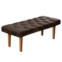 Ver imagem 1 de Recamier Banco Quarto Paris 150cm Suede Pavia:Marrom