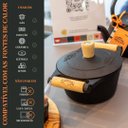 Ver imagem 5 de Caçarola Tradição Ferro 20x16cm 2,5l Tampa Panela Mineira