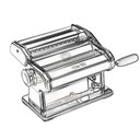 Ver imagem 6 de Maquina de Macarrão Atlas 180 Manual Massa Caseira Aço Inox