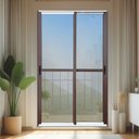 Ver imagem 1 de Porta de Correr 2 Folhas Moveis 210 x 120 Elite com Fecho Automático Vidro Reflex Cinza/Mix Corten Brimak