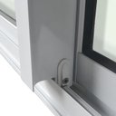 Ver imagem 7 de Porta de Correr 4 Folhas Moveis 210 X 200 Elite com Fechadura Tetra Vidro Liso