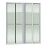 Porta de Correr 4 Folhas Moveis 210 X 200 Elite com Fechadura Tetra Vidro Liso - 3