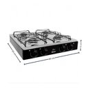 Ver imagem 4 de Fogão de Mesa Cooktop Júnior 4 Bocas Compacto Prático e Econômico Portátil a Gás Design Moderno