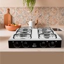Ver imagem 2 de Fogão de Mesa Cooktop Júnior 4 Bocas Compacto Prático e Econômico Portátil a Gás Design Moderno