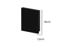 Ver imagem 7 de Kit Rodape Poliestireno Preto 10cm Arquitech 24 metros (10 barras)