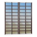 Ver imagem 3 de Porta de Correr com Travessas 4 Folhas Moveis 210 X 240 Elite com Fecho Automático Vidro Reflex