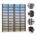 Ver imagem 2 de Porta de Correr com Travessas 4 Folhas Moveis 210 X 240 Elite com Fecho Automático Vidro Reflex