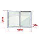 Ver imagem 6 de Janela Elite 2 Folhas Moveis 120 X 120 Vidro Liso
