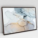 Ver imagem 1 de Quadro Decorativo em Canvas Abstrato Mármore Neutro TaColado Moldura Flutuante 4,5cm Madeira 120 x 8