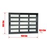 Janela Elite com Travessas 3 Folhas Moveis Sequenciais 100 X 150 Vidro Liso - 5