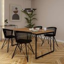 Ver imagem 1 de Mesa de Jantar Retangular Industrial