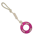 Ver imagem 2 de Brinquedo Mordedor de Corda Laço para Cachorro - Rosa
