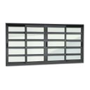 Ver imagem 3 de Janela Elite com Travessas 4 Folhas Moveis 100 X 150 Vidro Liso