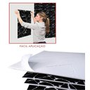 Ver imagem 5 de 10 Painel Placas Para Parede E Piso Chão Autocolante Laminado Preto 30x30cm