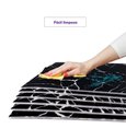 Ver imagem 4 de 10 Painel Placas Para Parede E Piso Chão Autocolante Laminado Preto 30x30cm
