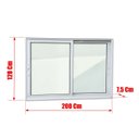 Ver imagem 6 de Janela Elite 2 Folhas Moveis 120 X 200 Vidro Liso