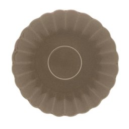 Cj 2 Xícaras Chá Porcelana C/Pires Pétala Cinza Matt 160Ml - 5