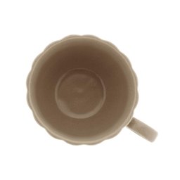 Cj 2 Xícaras Chá Porcelana C/Pires Pétala Cinza Matt 160Ml - 4