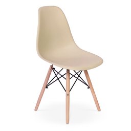Conjunto Mesa de Jantar Talia Amadeirada Branca 100cm com 4 Cadeiras Eames Eiffel - 3