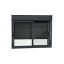 Ver imagem 2 de Janela Elite 2 Folhas Moveis com Persiana Integrada 120 X 120 Vidro Liso